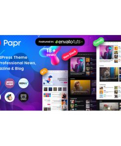 News Magazine Papr – News Magazine WordPress Theme