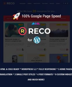 Reco – Minimal Theme for Freebies