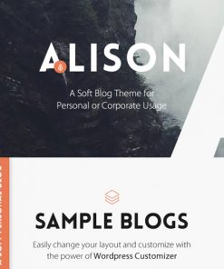 Anne Alison – Soft Personal Blog Theme