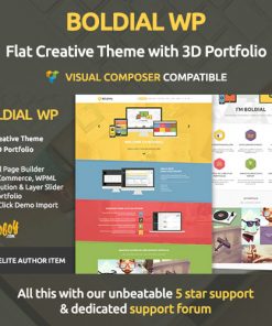 Boldial WP – Flat Creative Theme with 3D Portfolio