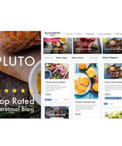 Pluto Clean Personal WordPress Masonry Blog Theme