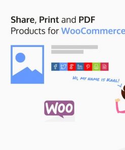 Share, Print and PDF Products for WooCommerce