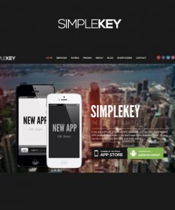 SimpleKey – One Page Portfolio WordPress Theme