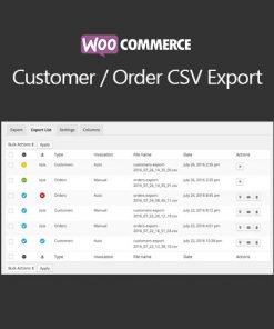 WooCommerce Customer/Order CSV Export