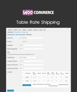 WooCommerce Table Rate Shipping