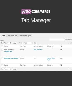 WooCommerce Tab Manager