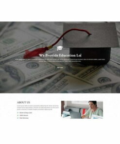 Educational Loan Single Page – HTML Template