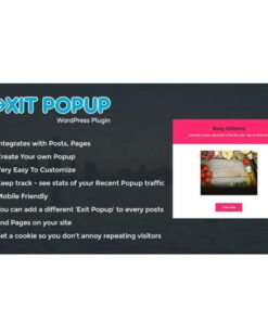 Exit Popup – WordPress Plugin