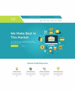 SEO Web Service – HTML Template