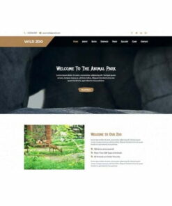 Wild Zoo One Page – HTML Template